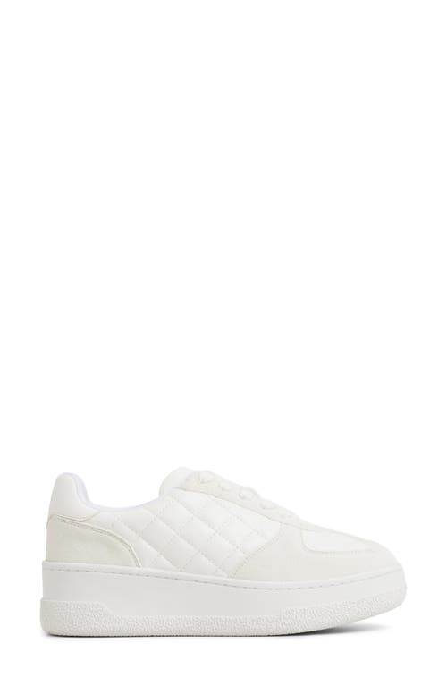 Aldo Deevale Platform Sneaker In White