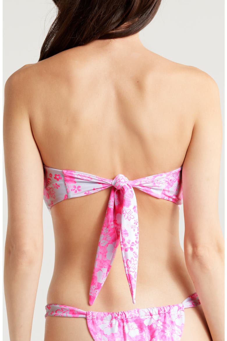 Strapless Bandeau Bikini Top, Alternate, color, ISLAND BLUSH