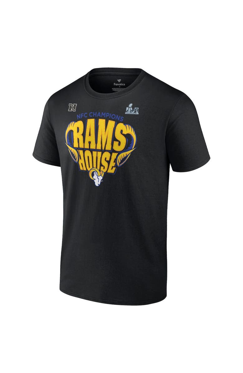 FANATICS Men's Fanatics Branded Black Los Angeles Rams 2021 NFC Champions Big & Tall Hometown T-Shirt, Alternate, color, 