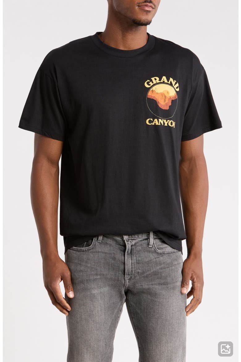 Grand Canyon Graphic T-Shirt, Main, color, BLACK