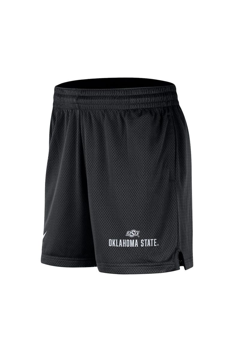 Men's Nike Black Oklahoma State Cowboys Mesh Performance Shorts, Alternate, color, Black