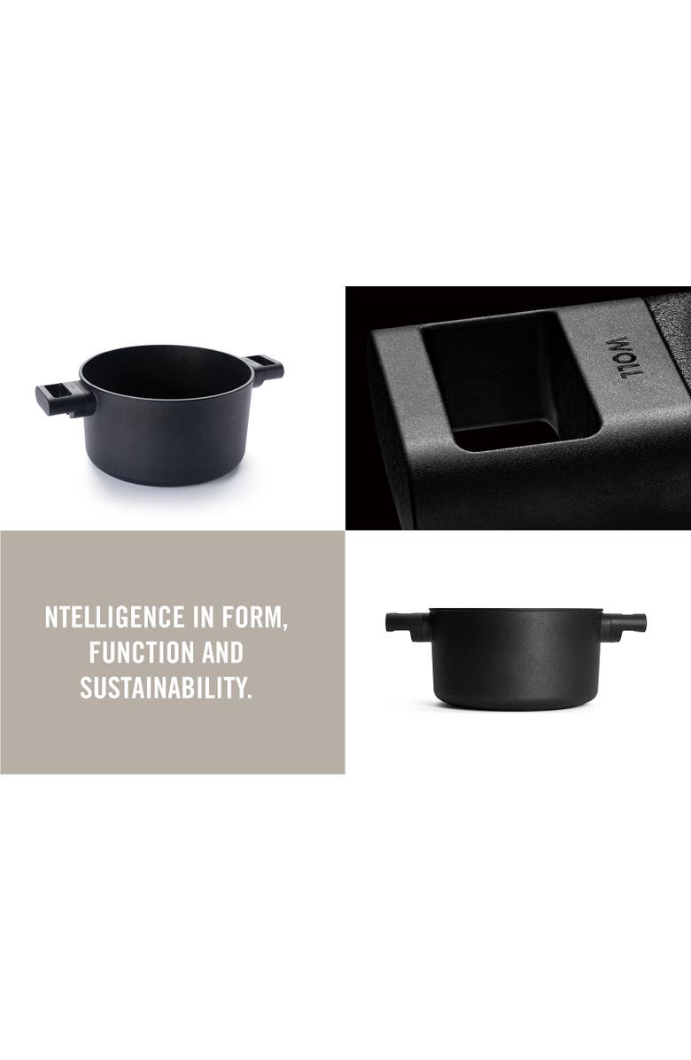 WOLL Ecologic Nonstick Stock Pot 9.5-Inch, 4.75 Quart, Alternate, color, Black