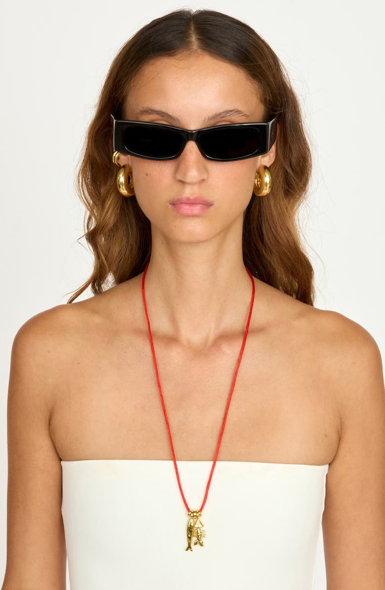 Éliou Sardine & Fishbone Necklace, Alternate, color, Gold Plated