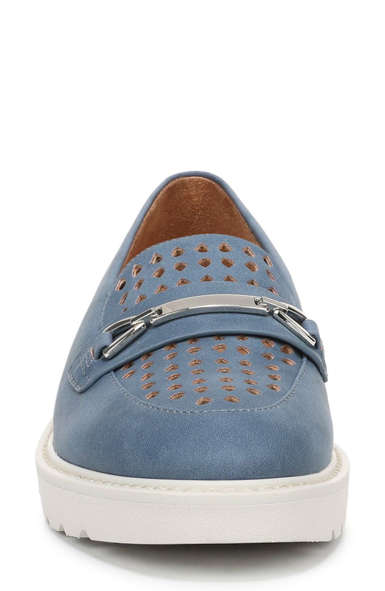 Elin Perforated Loafer Sneaker, Alternate, color, BLUE