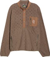 Brain Dead Hole Mock Neck Sweatshirt