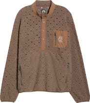 Brain Dead Hole Mock Neck Sweatshirt