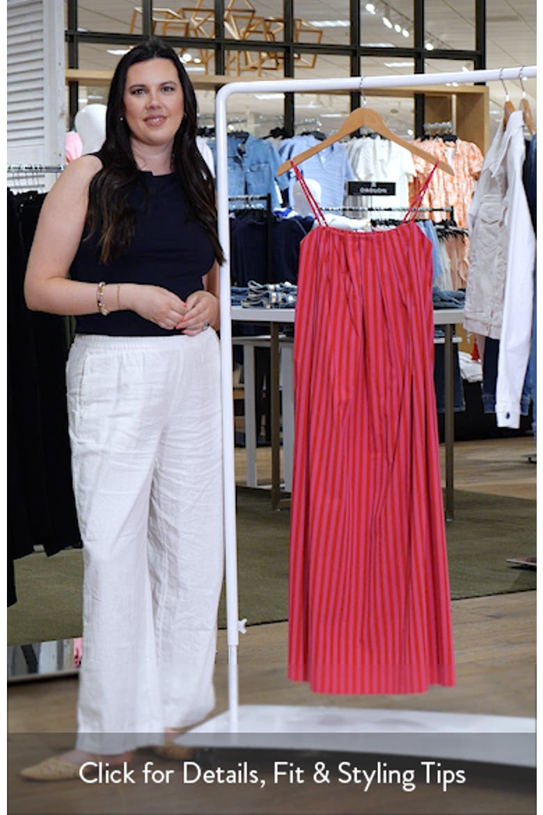 Marsha Stripe Cotton Midi Sundress video