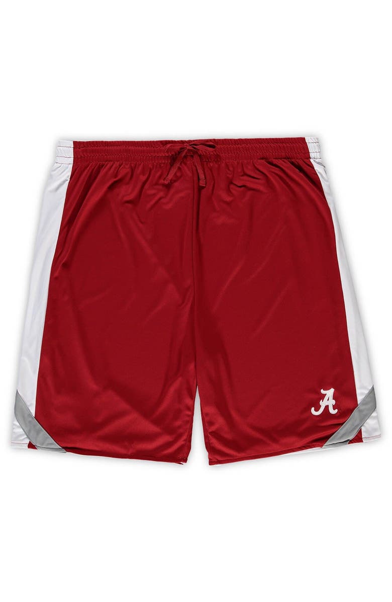 COLOSSEUM Men's Colosseum Crimson/White Alabama Crimson Tide Big & Tall Team Reversible Shorts, Alternate, color, 