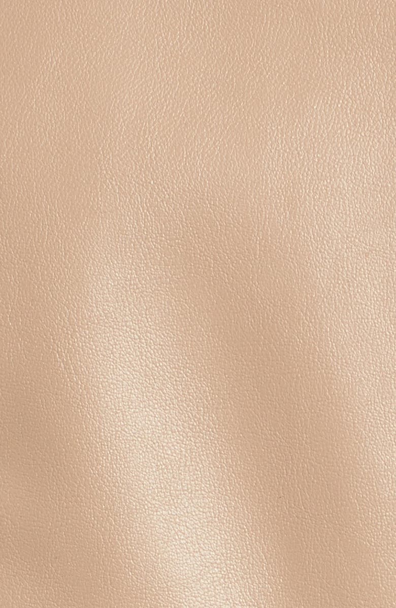 BB Dakota by Steve Madden BB Dakota 'Peppin' Drape Front Faux Leather Jacket, Alternate, color,