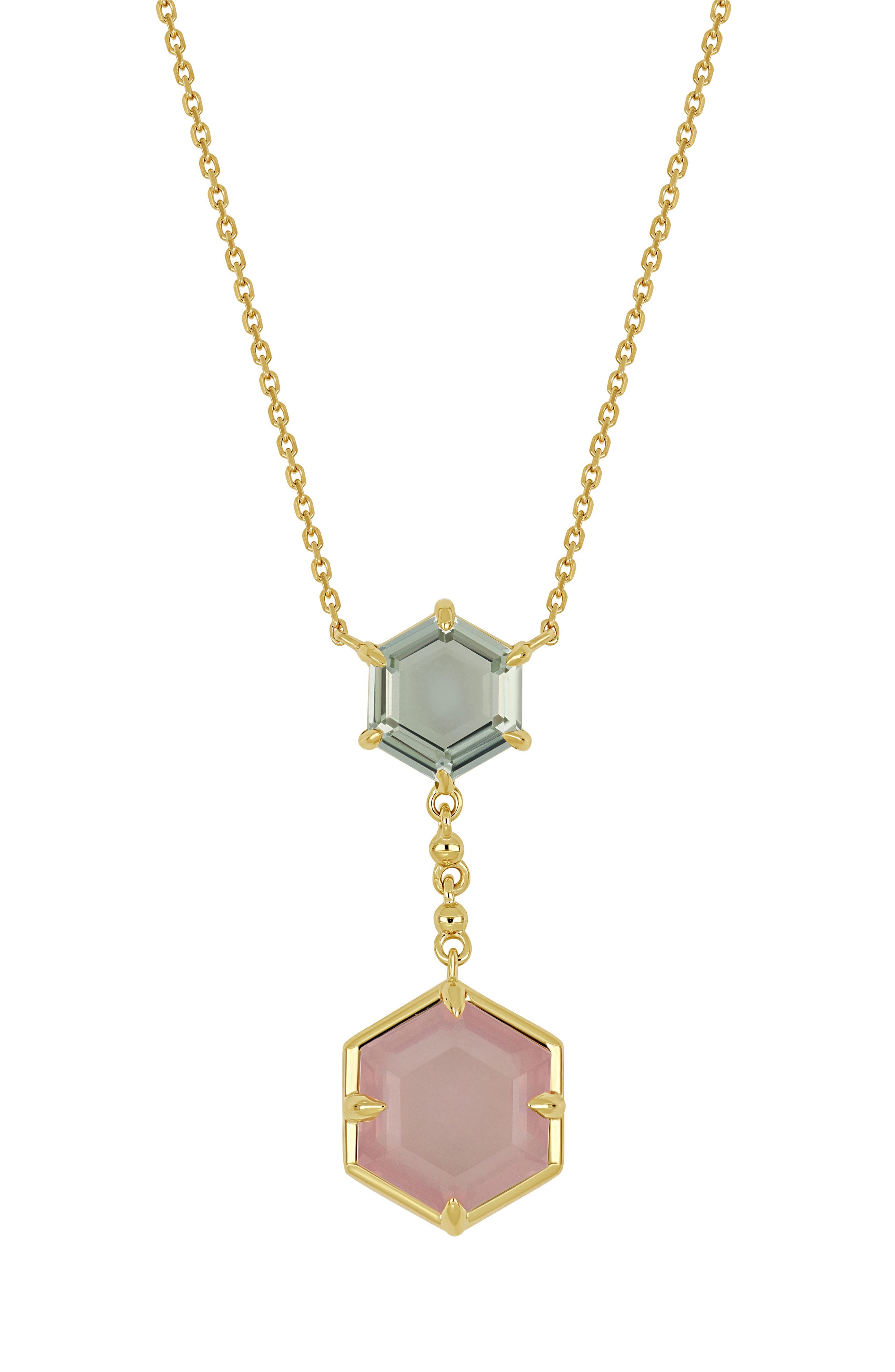 Bony Levy 14K Gold Color Amethyst Pendant Necklace
