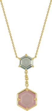 Bony Levy 14K Gold Color Amethyst Pendant Necklace
