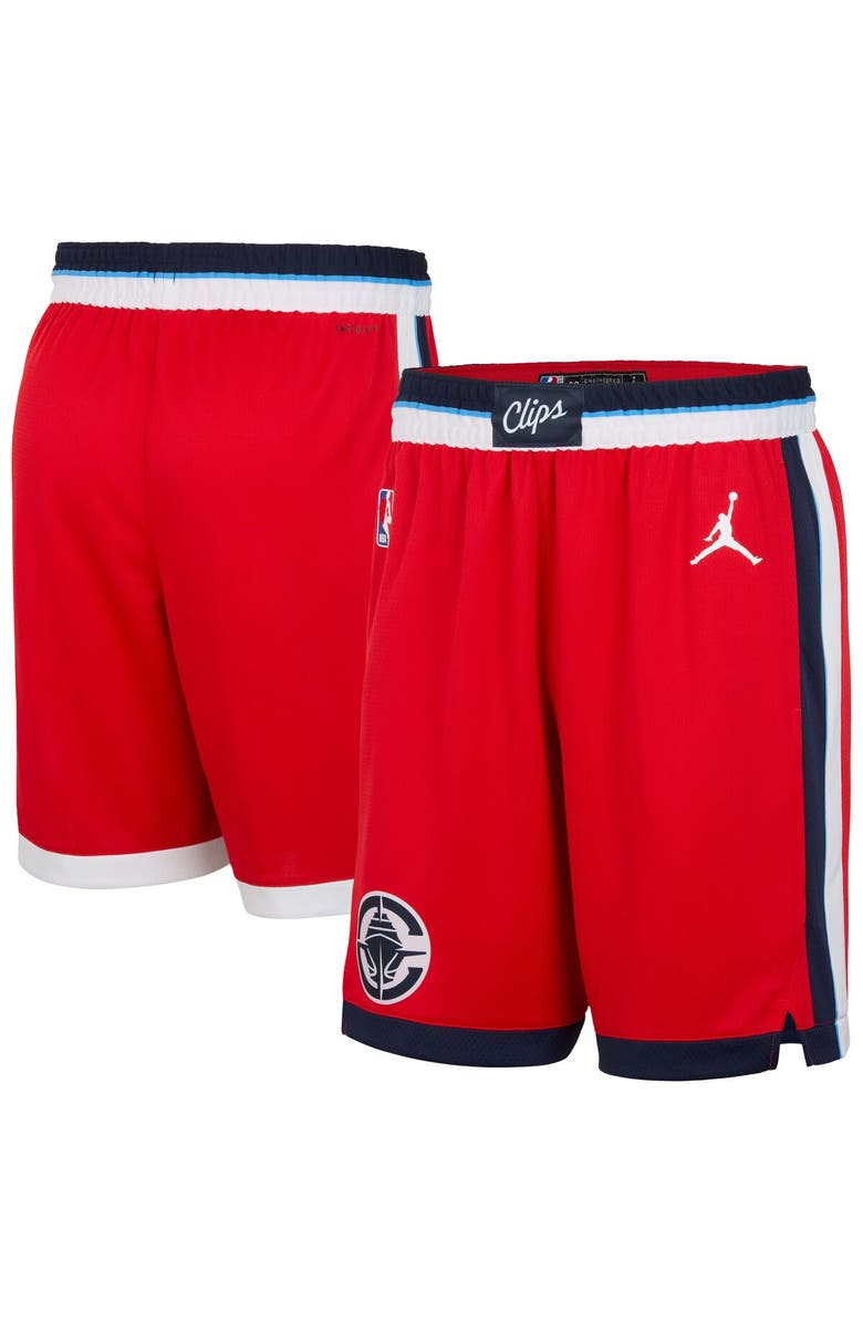 Jordan Brand Men's Jordan Brand Red LA Clippers 2024/25 Statement Edition Swingman Performance Shorts, Main, color, Red