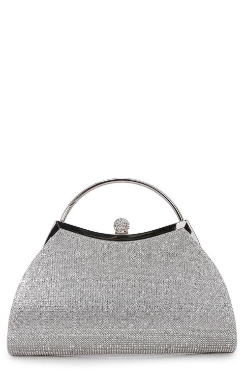 Rhinestone Top Handle Bag