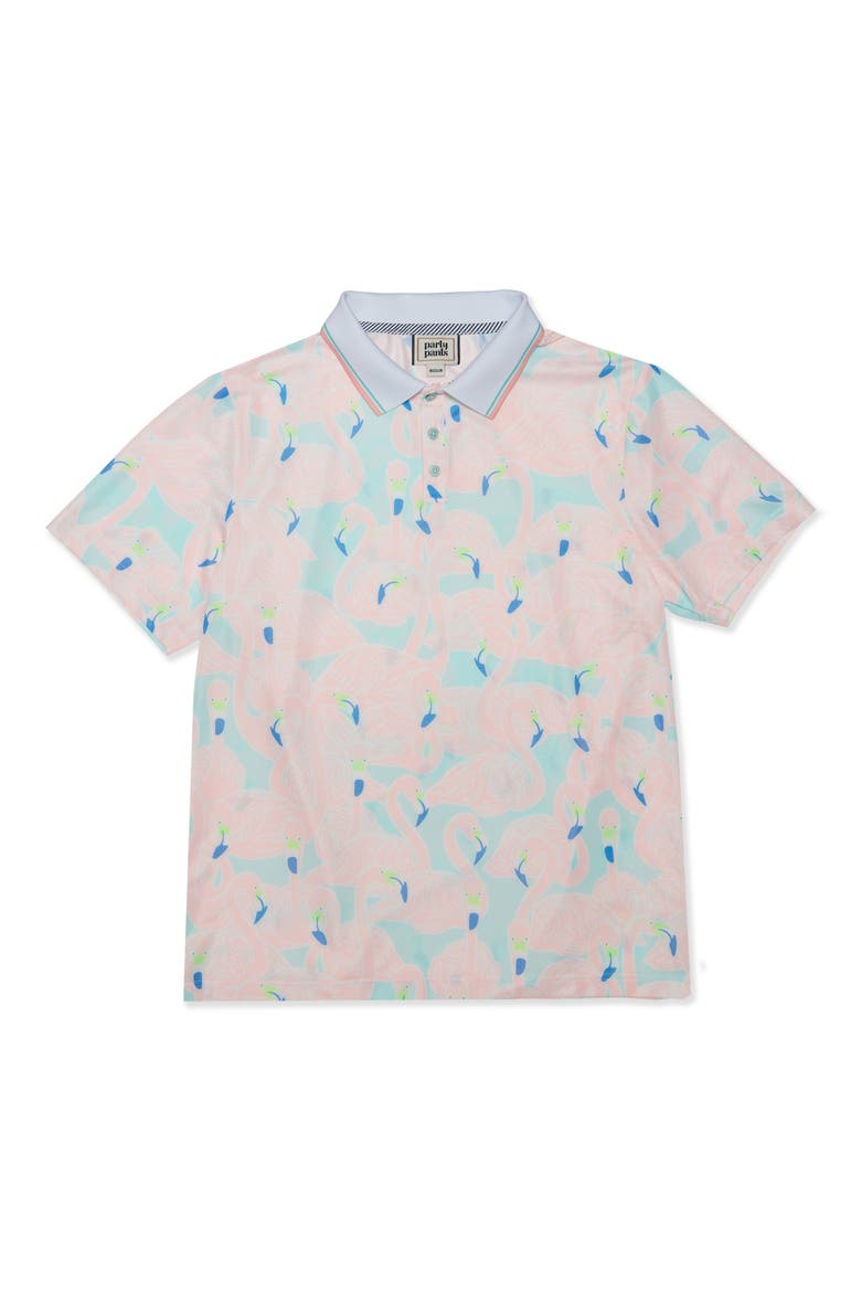 Buncha Mingos Performance Polo, Main, color, MINT GREEN