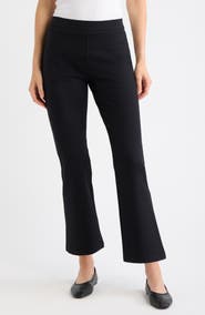 Caslon® High Waist Ponte Ankle Kick Flare Pants