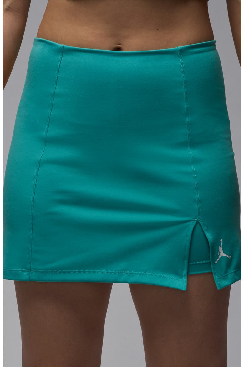 Jumpman Knit Skort, Alternate, color, WASHED TEAL/ WHITE