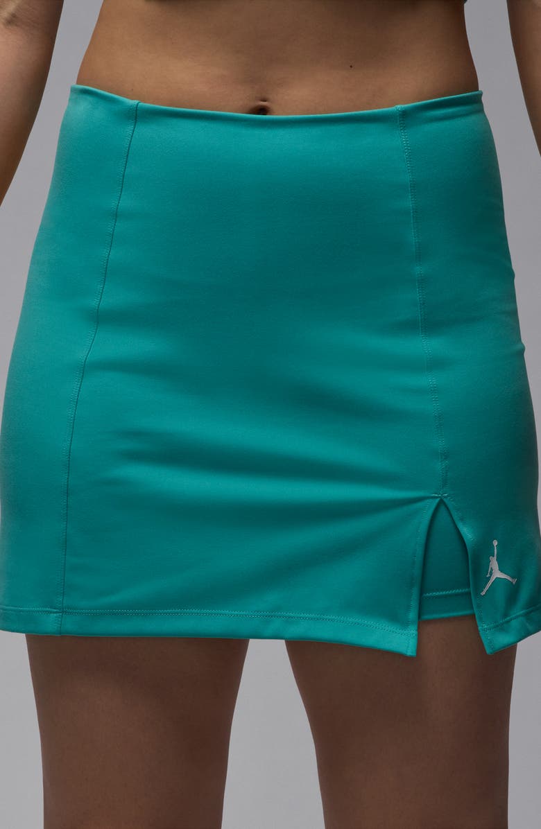 Jordan Jumpman Knit Skort, Alternate, color, Washed Teal/ White
