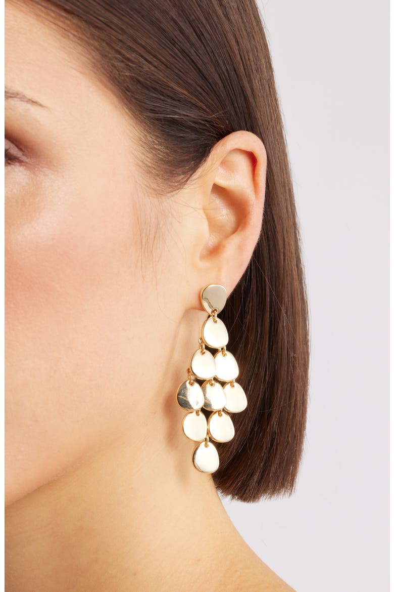Chandelier Drop Earrings, Alternate, color, GOLD