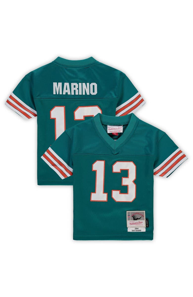 Mitchell & Ness Toddler Mitchell & Ness Dan Marino Aqua Miami Dolphins 1984 Retired Legacy Jersey, Main, color, Aqua