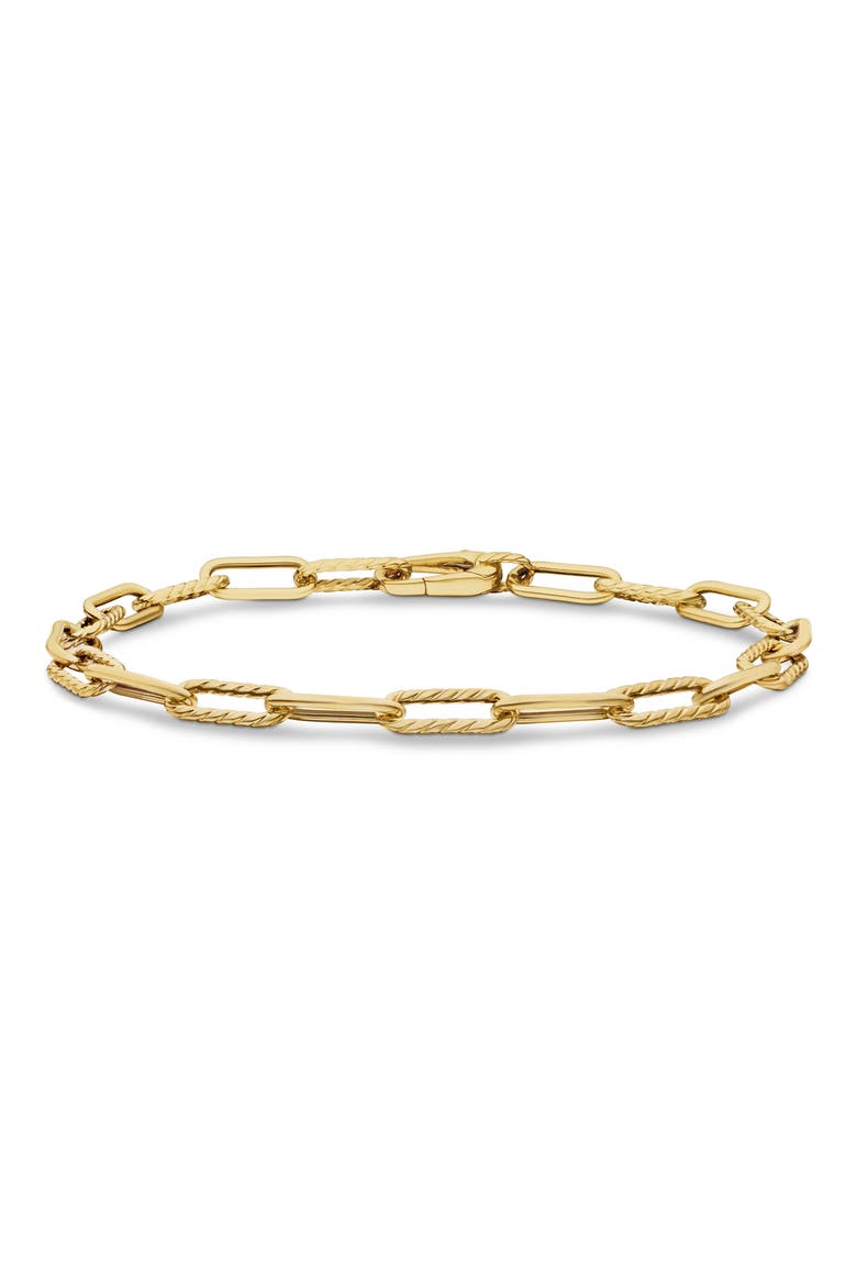 DY Madison® Chain Bracelet in 18K Yellow Gold, 4mm, Main, color, 18K YELLOW GOLD