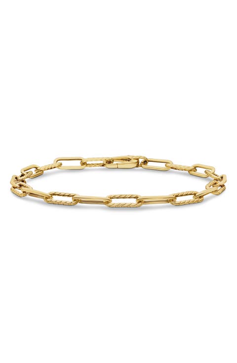 DY Madison® Chain Bracelet in 18K Yellow Gold, 4mm