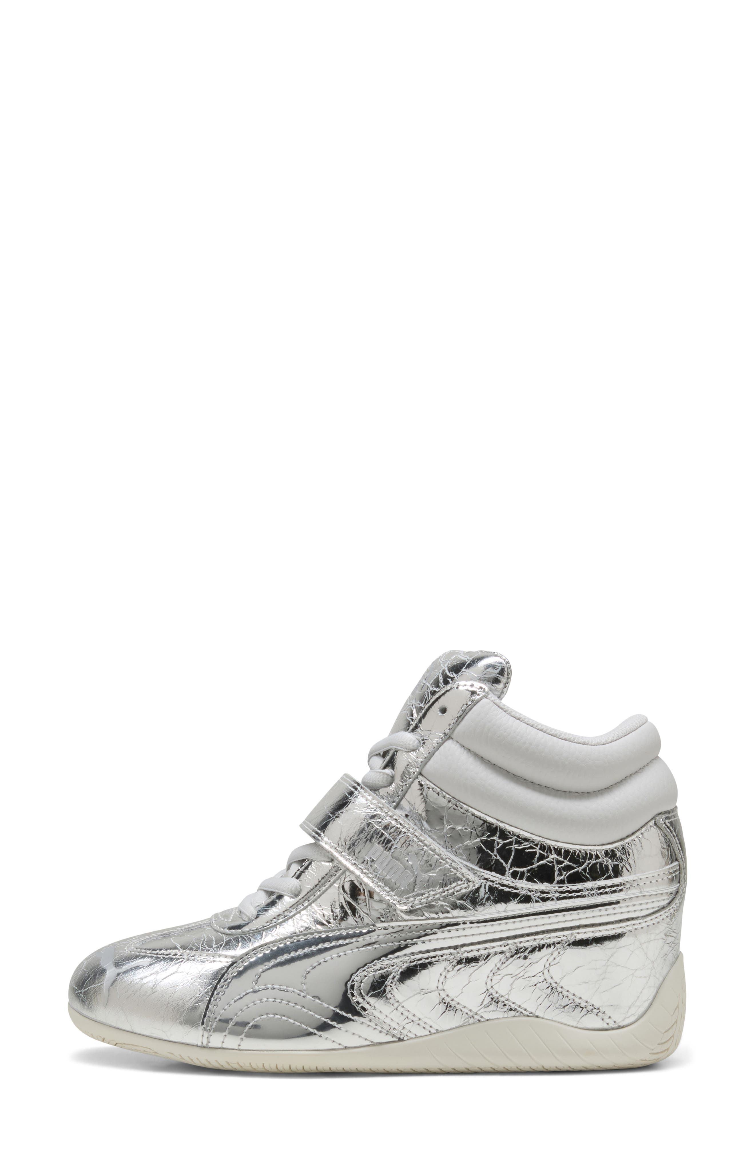 Speedcat Wedge Lustre Sneaker, Alternate, color, PUMA SILVER/ VAPOR GRAY