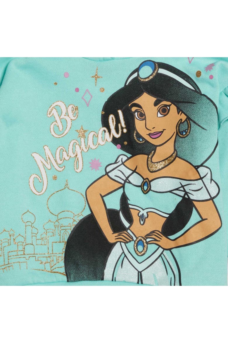 Princess Hoodie & Leggings Set, Alternate, color, Princess Jasmine Blue Blue