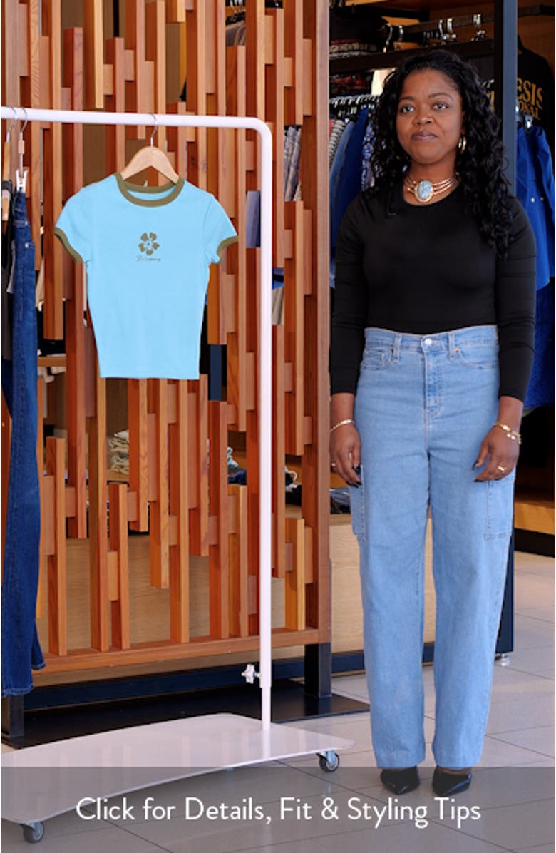 Every Full Moon Crop Cotton Graphic Baby Tee, sales video thumbnail