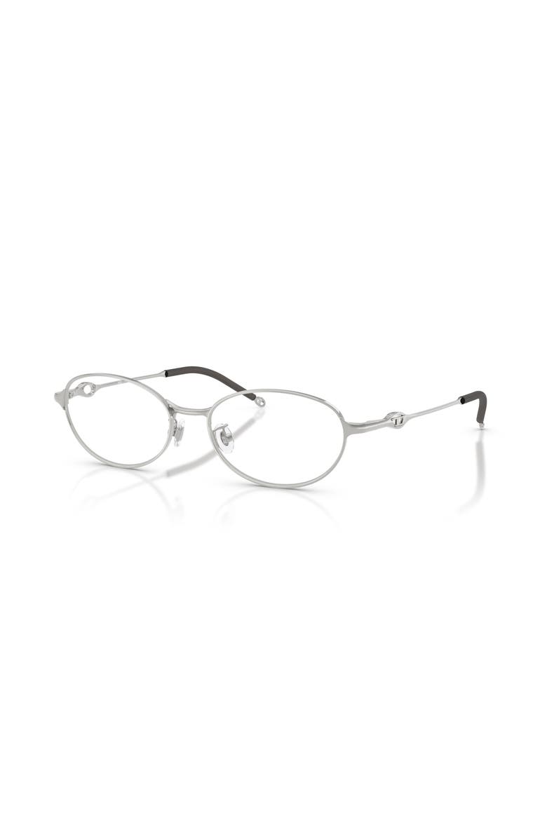 53mm Oval optical glasses, Main, color, Silver
