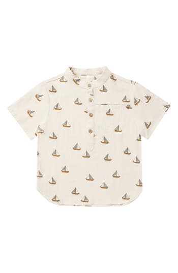 Rylee + Cru Mason Short Sleeve Button-up Shirt