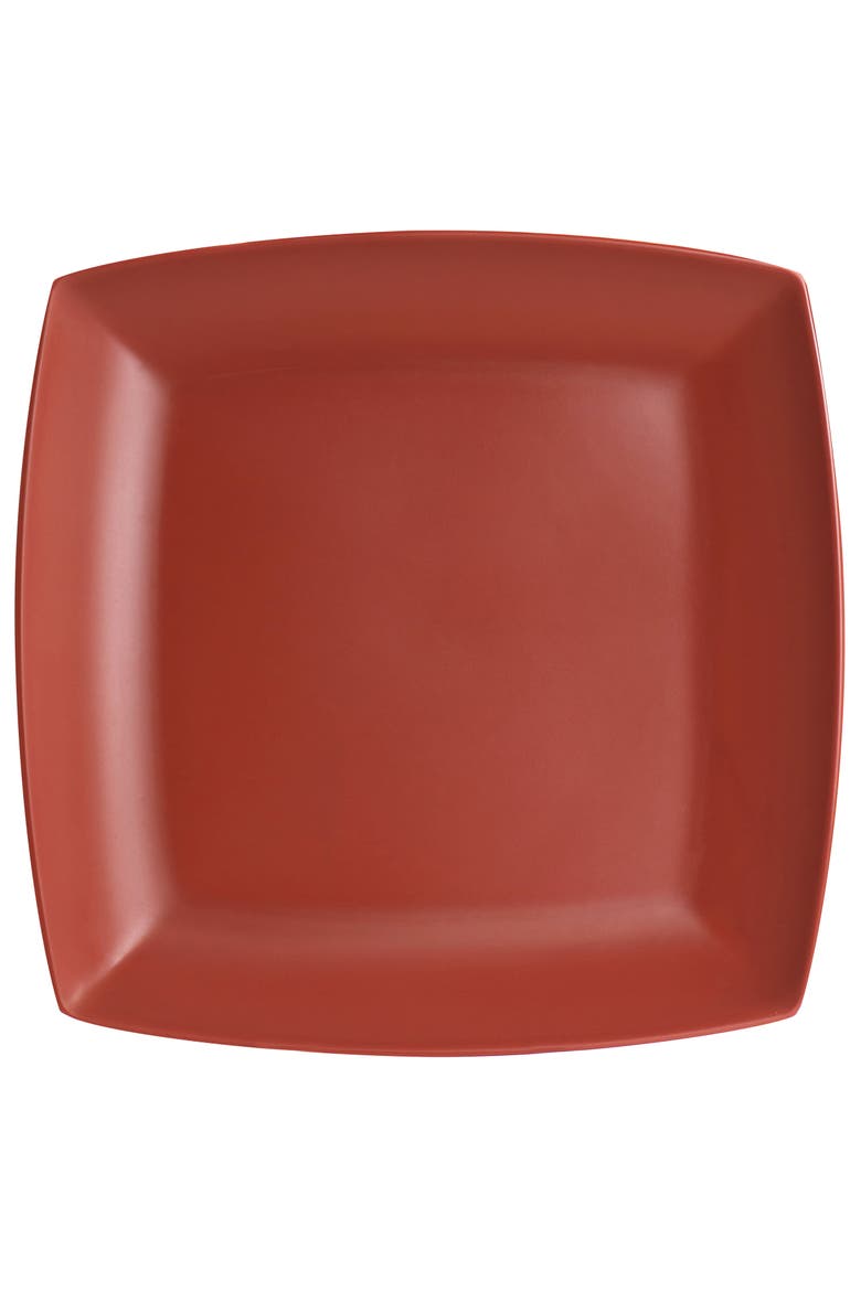 Grayson Melamine 12 Piece Square Dinnerware Set, Alternate, color, Orange