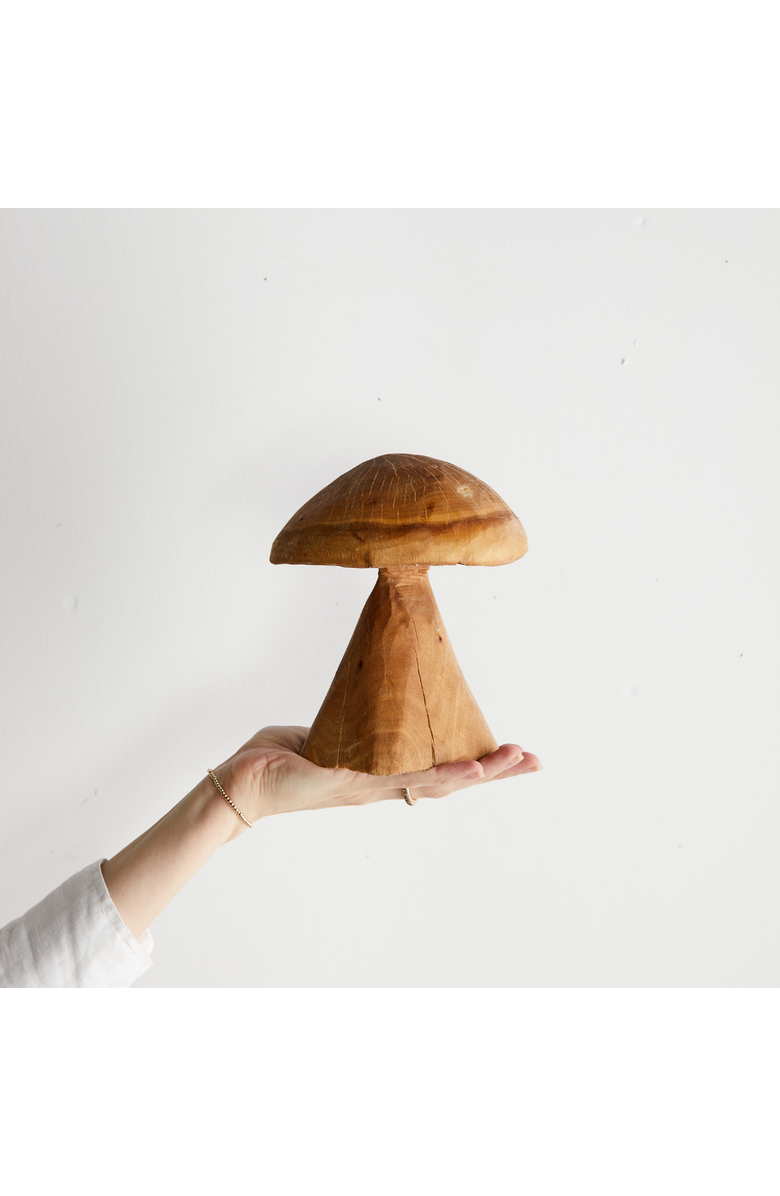 kanju Interiors Eucalyptus Mushroom Sculpture, Main, color, Natural