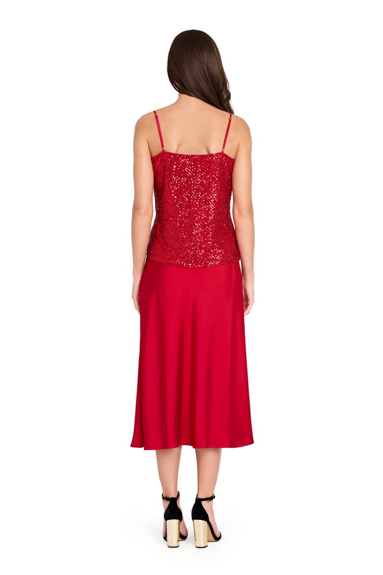 Satin Maxi Skirt, Alternate, color, CLARET