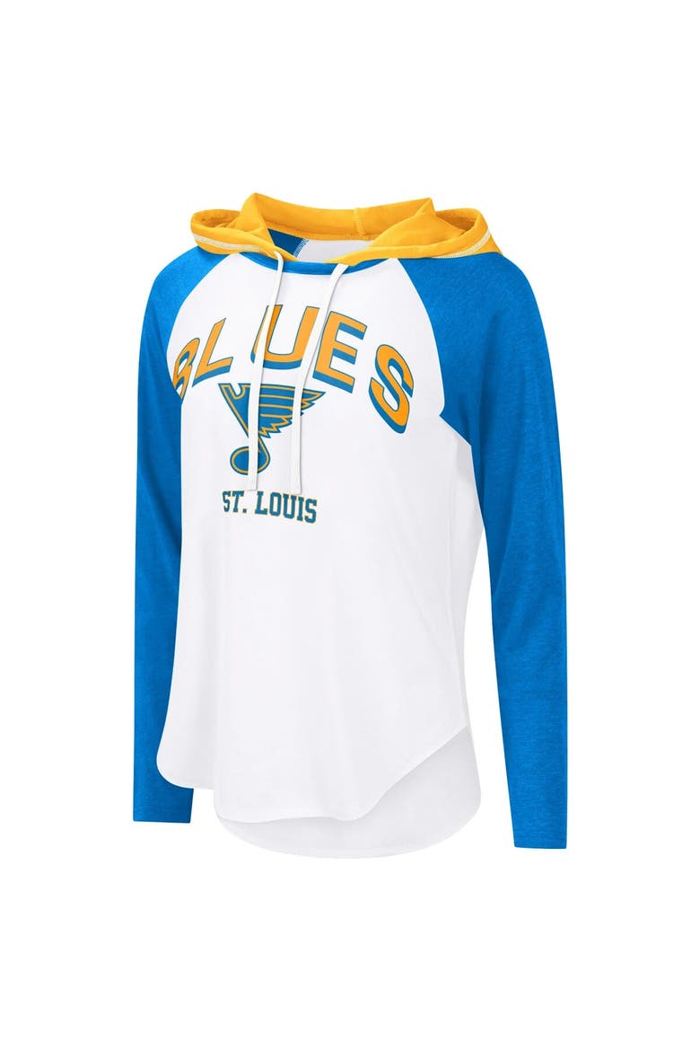 Women's G-III 4Her by Carl Banks  White St. Louis Blues MVP Hooded Long-Sleeve T-Shirt, Alternate, color, White