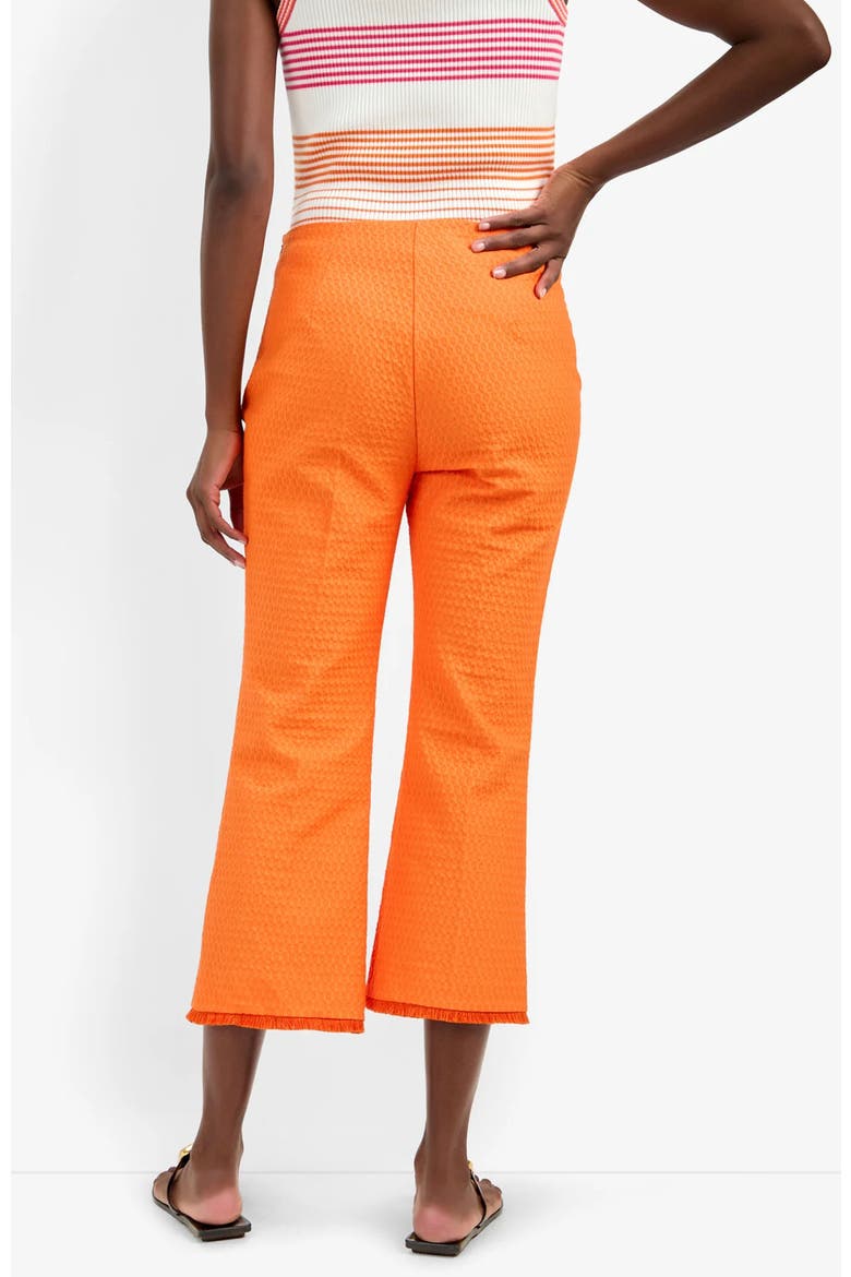 Gulf Cropped Structured Woven Pant, Alternate, color, Orange Oasis