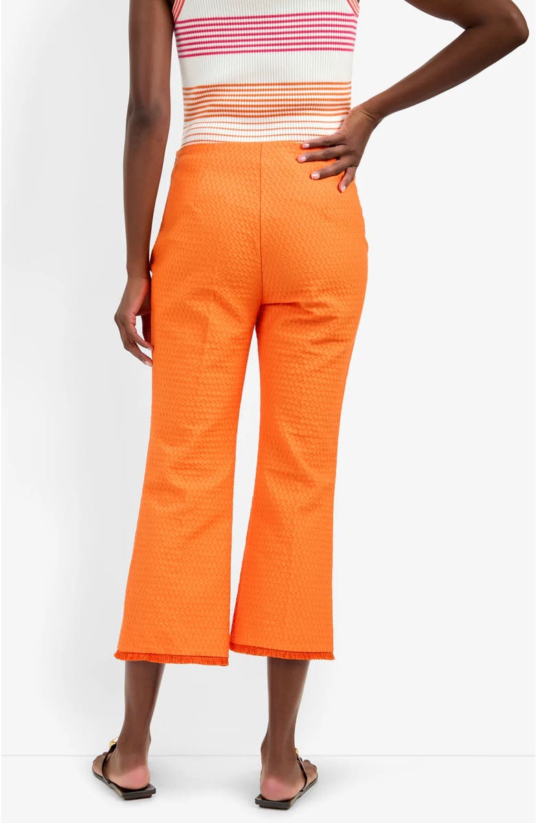 Trina Turk Gulf Cropped Structured Woven Pant, Alternate, color, Bonita Beige