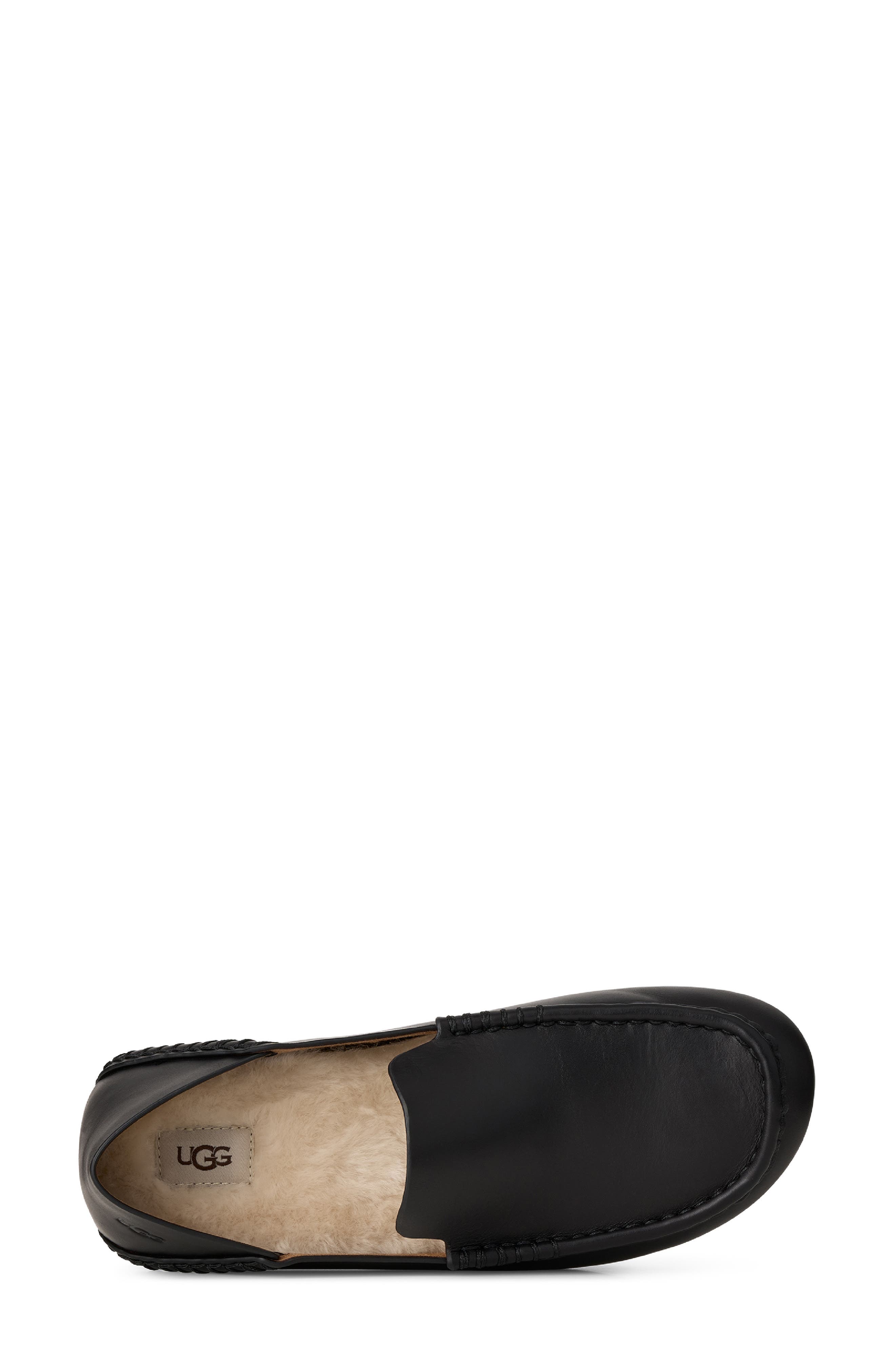 Eldrie Leather Loafer, Alternate, color, BLACK LEATHER