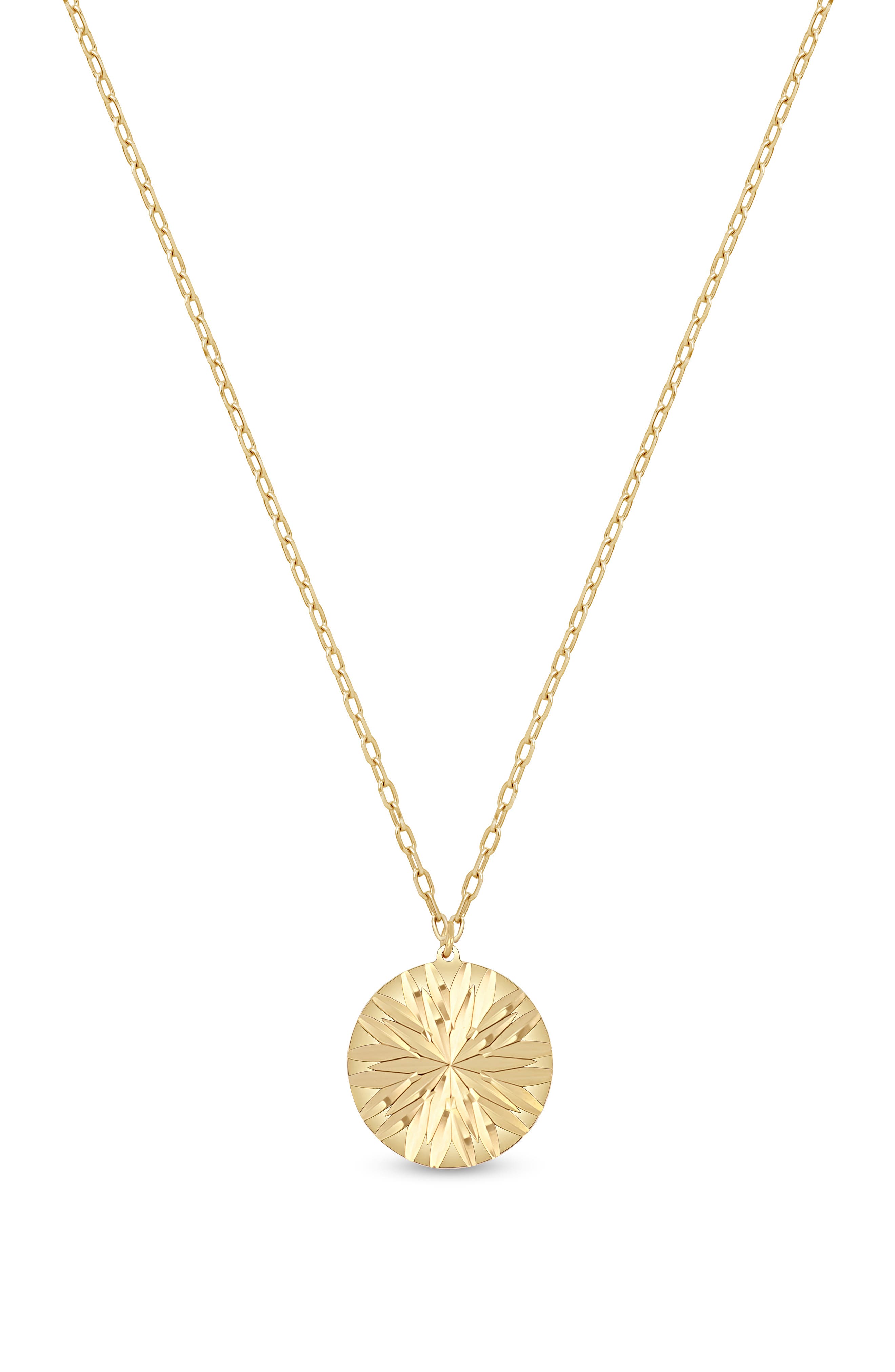 Bony Levy 14K Gold Medallion Pendant Necklace