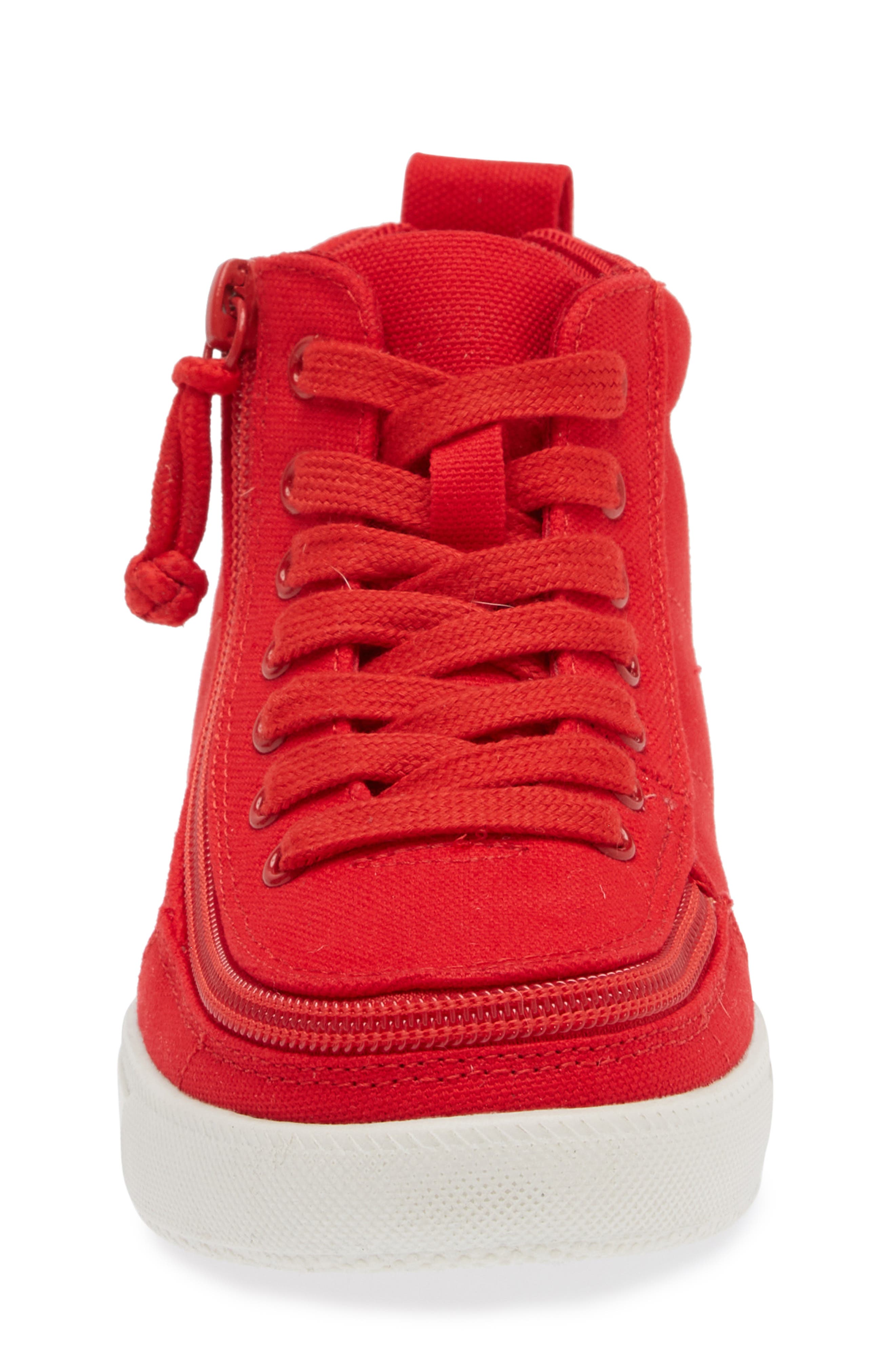 BILLY Footwear Kids' Classic DR High II Sneaker - Multiple Widths Available, Alternate, color, Red