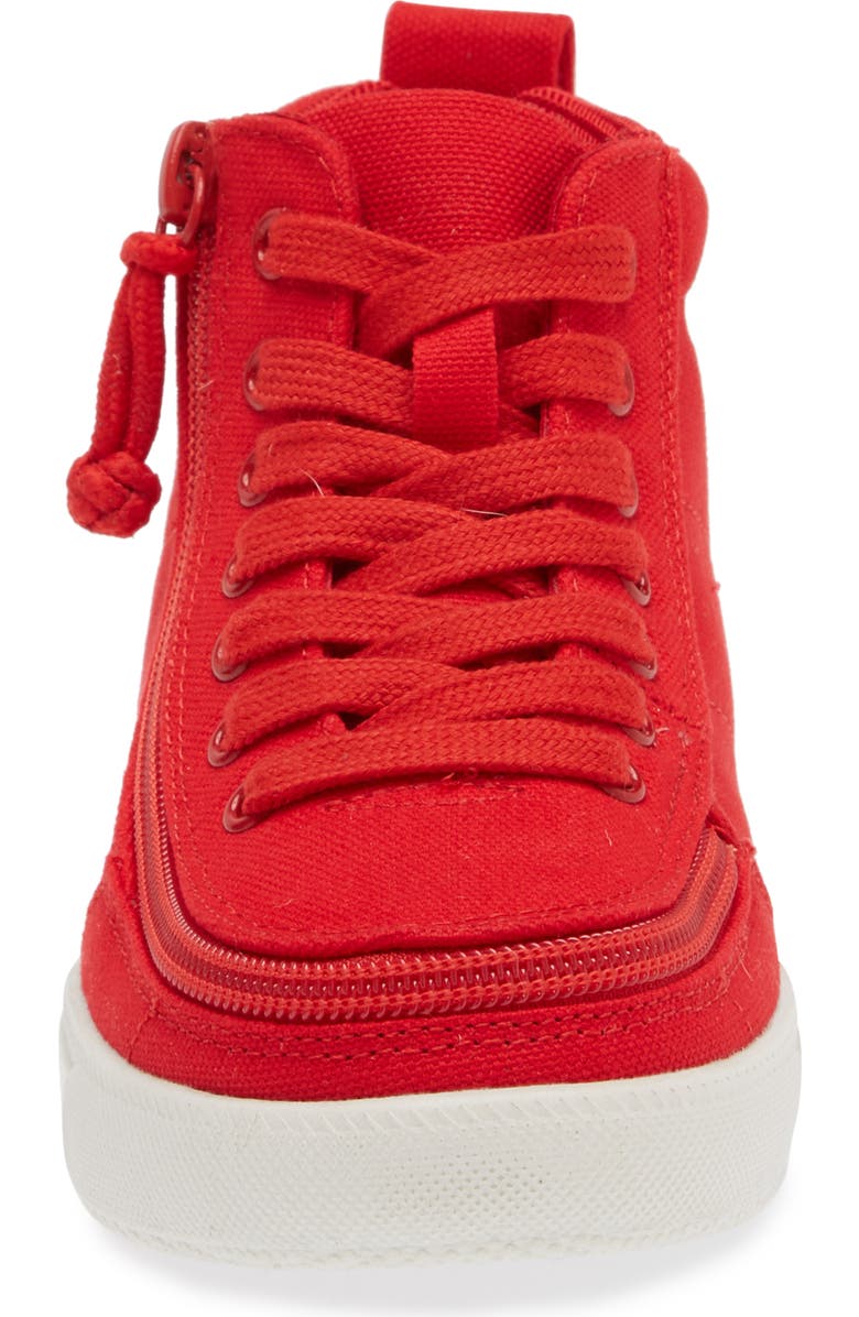 BILLY Footwear Kids' Classic DR High II Sneaker - Multiple Widths Available, Alternate, color, Red