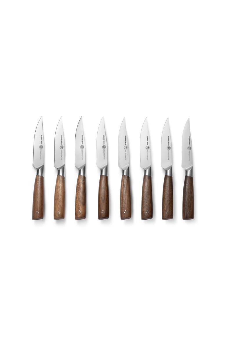 Schmidt Brothers Cutlery Delta 8-Piece Knife Block Set, Alternate, color, Brown