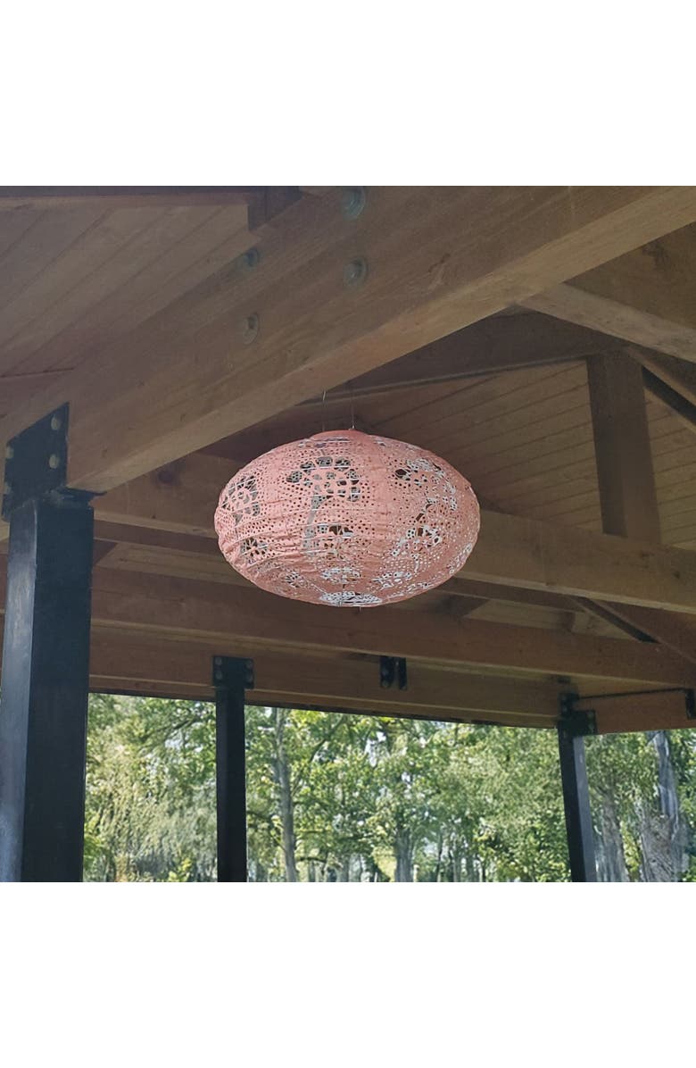 Allsop Home & Garden Stella Luxe Oval Yarrow Clay LED Lantern, Alternate, color, Clay