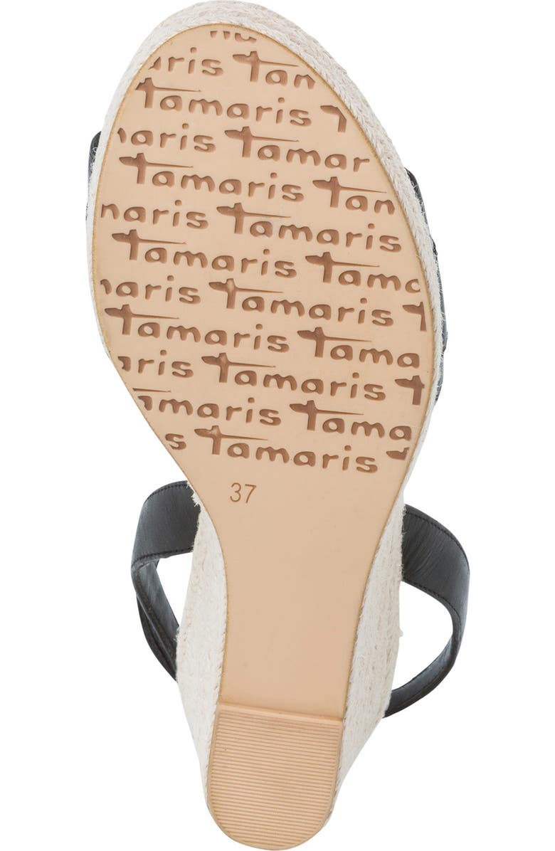 Tamaris Campia Espadrille Platform Wedge Sandal, Alternate, color,