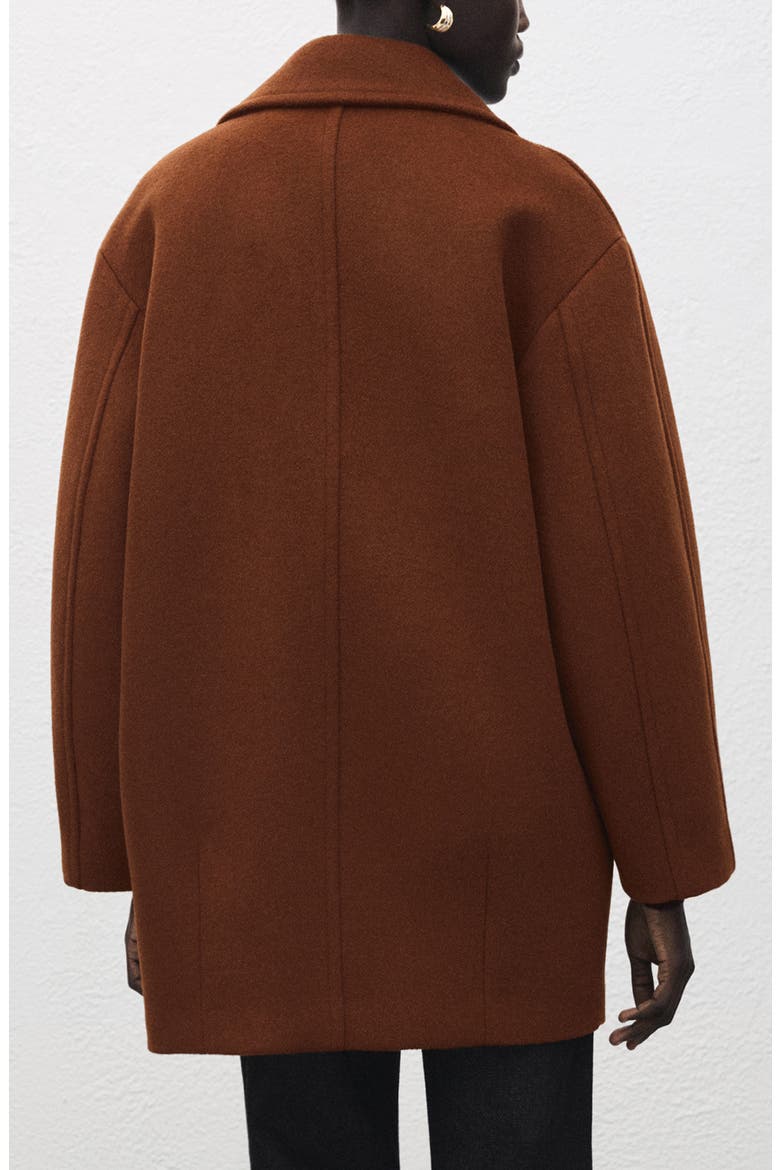 Wool Blend Coat, Alternate, color, MEDIUM BROWN