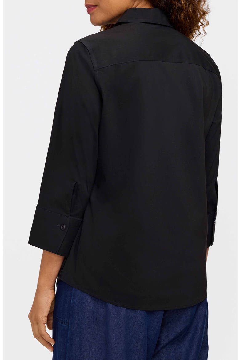 Mary Button-Up Blouse, Alternate, color, BLACK