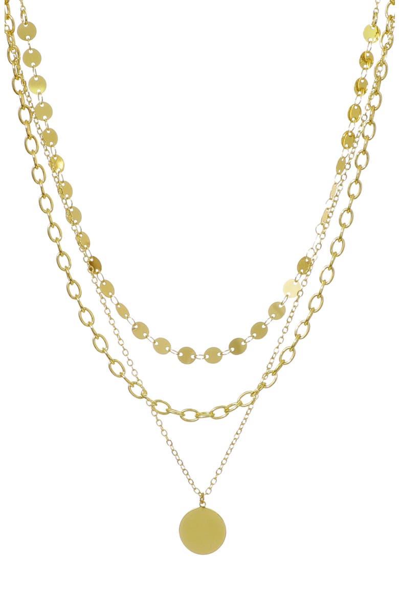 Set of 3 Assorted Chain Necklaces, Main, color, GOLD