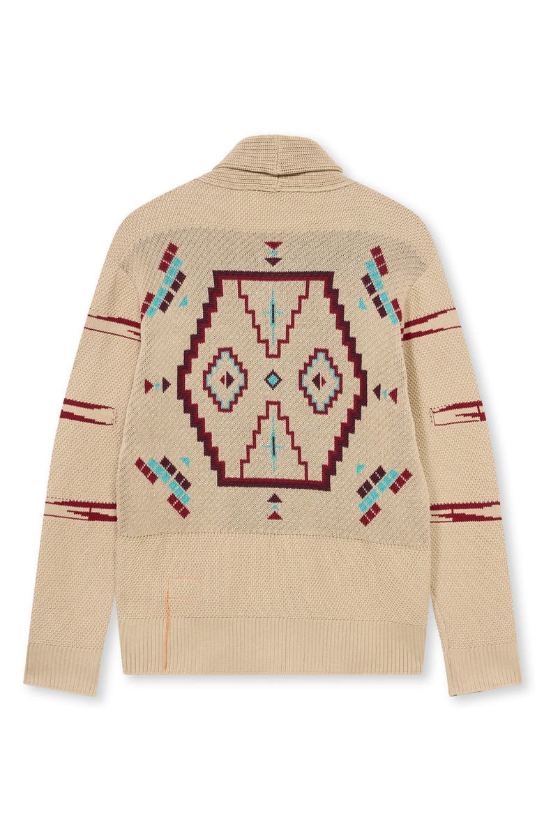 Fortela Henryc Navajo Cotton Cardigan, Alternate, color, Navajo