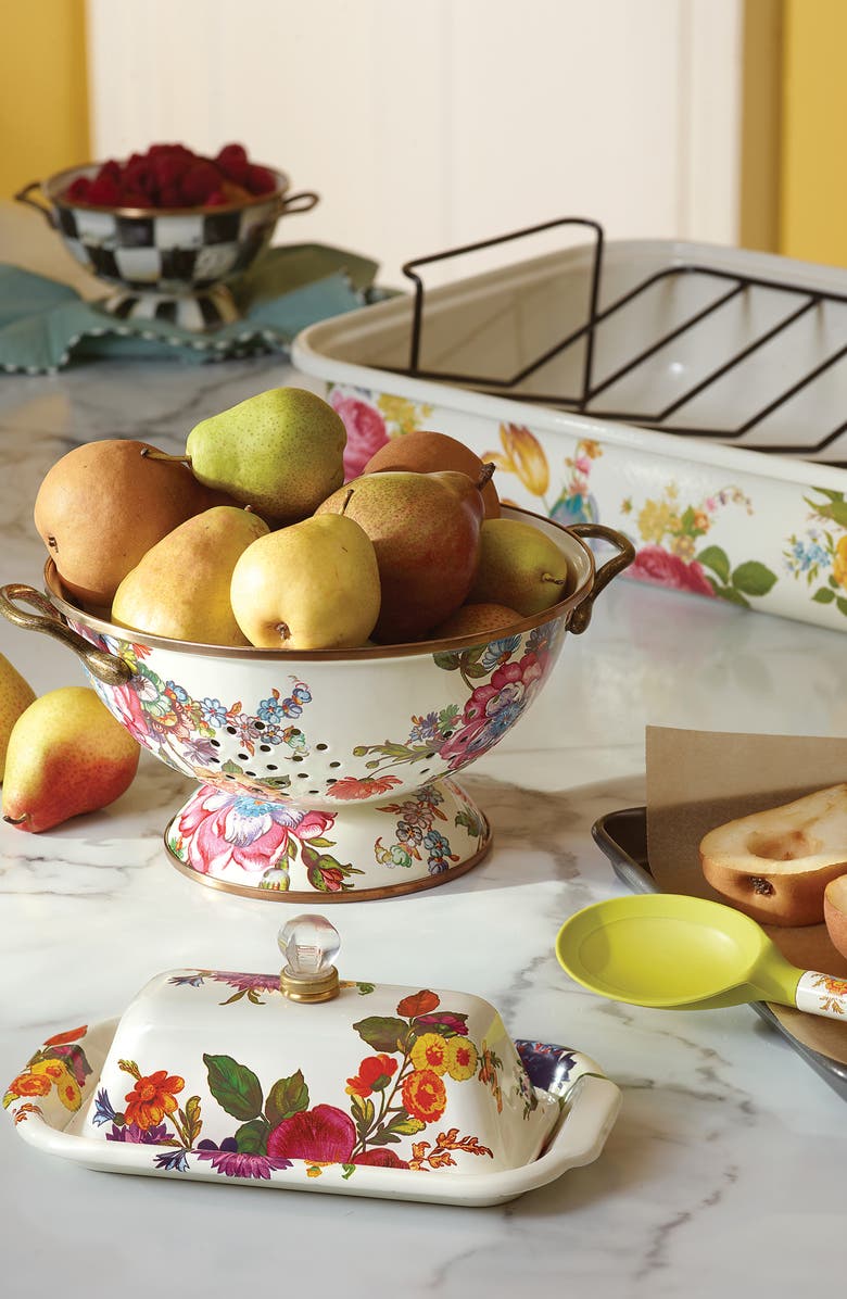 MACKENZIE CHILDS Flower Market Large Colander, Alternate, color, Multi