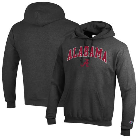 Men's Champion  Charcoal Alabama Crimson Tide Arch Over Logo Pullover Hoodie