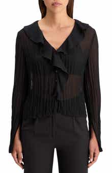 Scotch & Soda Ruffle Pleated Top